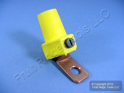 Leviton yellow 16 series cam female terminal angle style 400a 600v bulk 16f21-y for sale