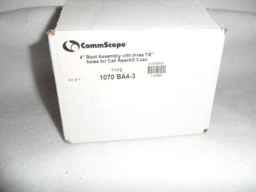 Commscope 1070 BA4-3 4&#034; Boot Assembly with Cushion Insert