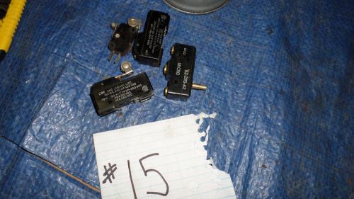 OLD MICRO SWITCH LOT OF 4 PCS DIFFERENT TYPES BZ-2RS-A2 V3L139D8 L96 1/8 1/4 HP