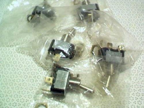 5 EDI spdt toggle switches 1/2&#034; has spade or screw terminals