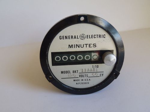 Vintage GE Minutes Panel Meter Model# 8KT11AAB1 120 Volts 60 Cy. - PK# 033