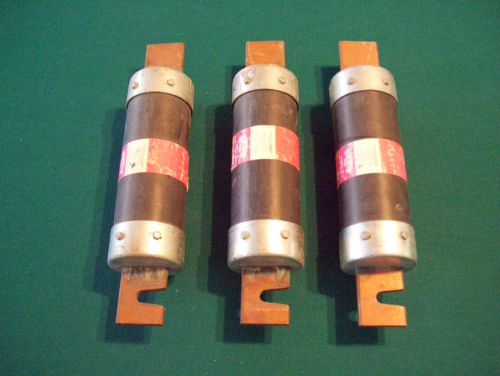 Three - used - bussmann frs-r-300 ,600 volt, time delay fuses for sale