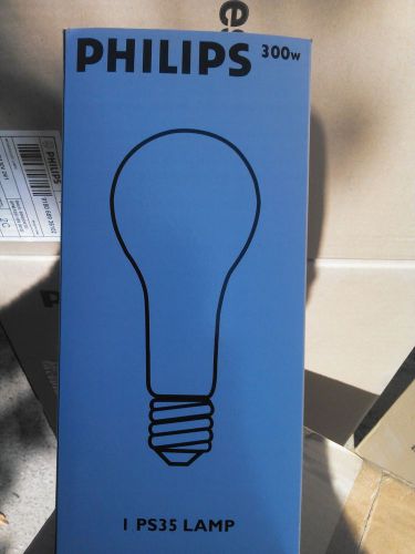 Qty 2 philips light bulbs 300 watt ps-35 mogul base clear bulb 14314-9 300w ps35 for sale