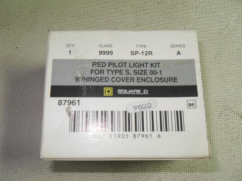 (O1-8) 1 NEW SQUARE D 9999-SP-12R PILOT LIGHT KIT
