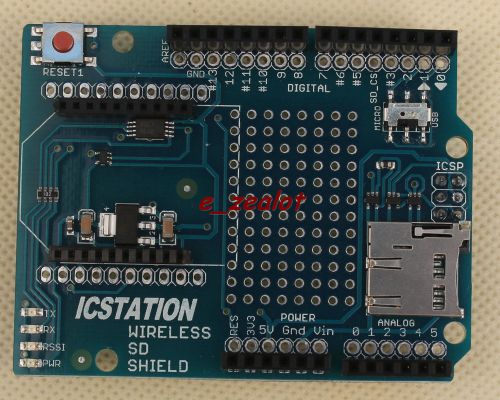 For arduino xbee module sd card socket wireless sd shield icsj010a for sale