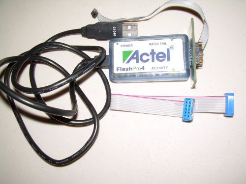 Actel FlashPro4 USB JTAG Programmer CPLD FPGA w/FP3-26PIN-ADAPTER &amp; cables