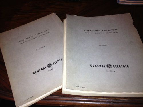 VINTAGE 1954 GENERAL ELECTRIC LABORATORY REPORT POST ACCELERATION COLOR TUBE