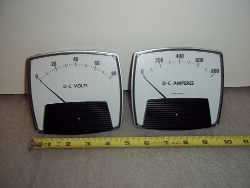 Trott d-c amperes &amp; volts meters/gages, very nice, but don&#039;t know what i&#039;ve got! for sale