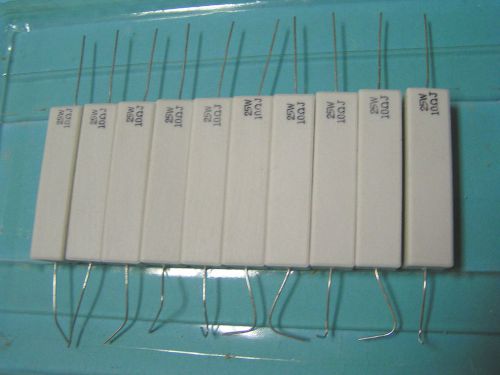 10pcs 10 ohm Wire Wound Ceramic Resistor 25W 5%