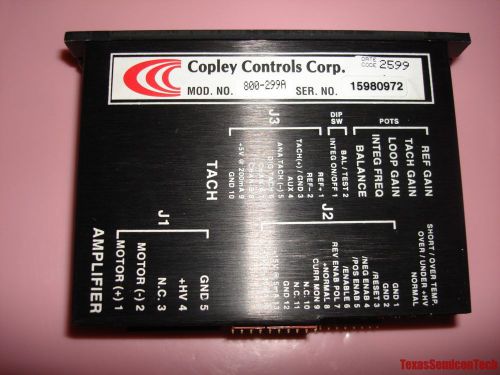 Copley Controls 800-299A Servo Drive Brushless Amplifier Power Module - Used