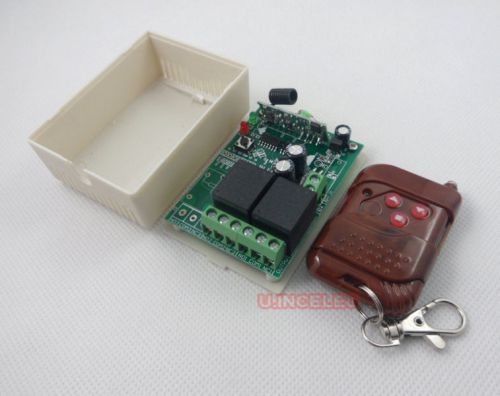 12V wireless 2 channels relay module + 4 x 3 buttons remote control.1set