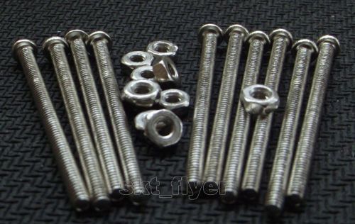 10pcs m2 bolts nuts long 2*30mm screws for motor robot gear diy toy for sale