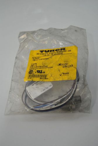 NEW TURCK EURO FAST CONNECTOR CABLE  FSV 4.4-0.5/14.5/NPT (S2-3-49A)