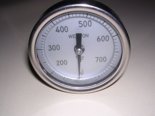 Weston 3&#034; dial thermometer 150-750°f 24&#034; probe 1/2&#034; npt model 4300 new in box for sale