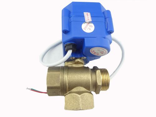 3 way motorized ball valve dn20(reduce port) t port motorized ball valve for sale