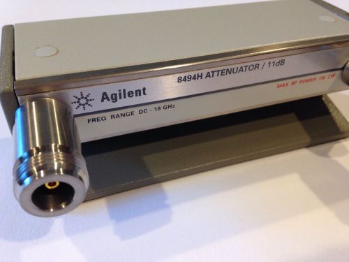 HP/Agilent Keysight 8494H &amp; 8496H Programmable Attenuator Set 121 dB NOS
