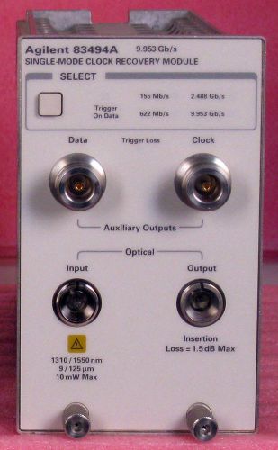 Hp/agilent 83485a 30 ghz optical / 40 ghz electrical plug-in cal/cert, warranty for sale
