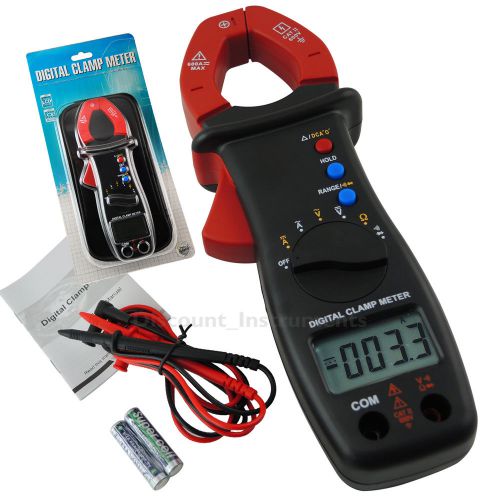 3  3/4  lcd digital clamp meter ac/dc current voltage, resistance, diode tester tool for sale