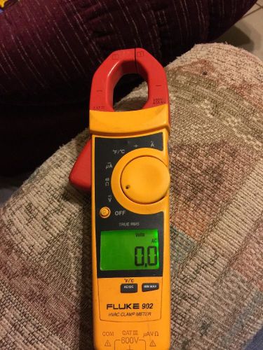 Fluke 902 True RMS HVAC Clamp Meter No Leads 600v Cat 3 Used And Works Great!