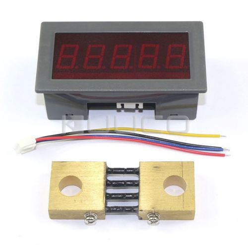 300A Digital Ampere Meter Red LED DC 5V Current Monitor Ammeter Shunt Resistor