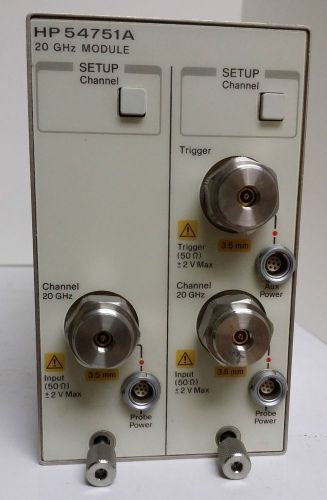 Agilent/HP 54751A 20 GHz Dual Channel Electrical Plug-In Modul