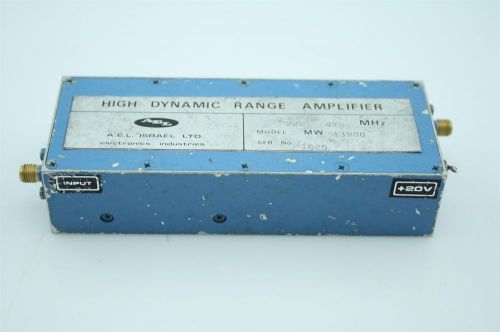 AEL Microwave RF Power Amplifier Ham Radio 200-500 MHz 24dBm 15dB gain  TESTED