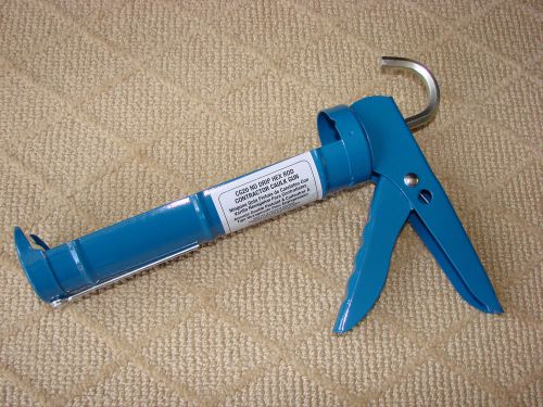 No drip hex rod contractor caulk gun w/ fold-out tip clog cleaning rod new! for sale