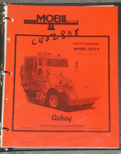 Mobil H10 or HLDII Street Sweeper Parts Manual, NEW