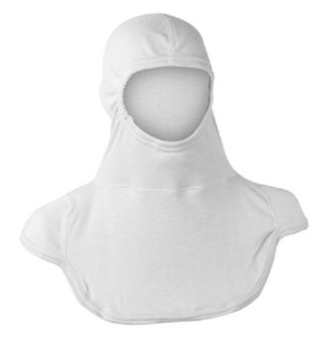Pac iii white firefighter nomex blend flash hood, longer length, nfpa certified for sale