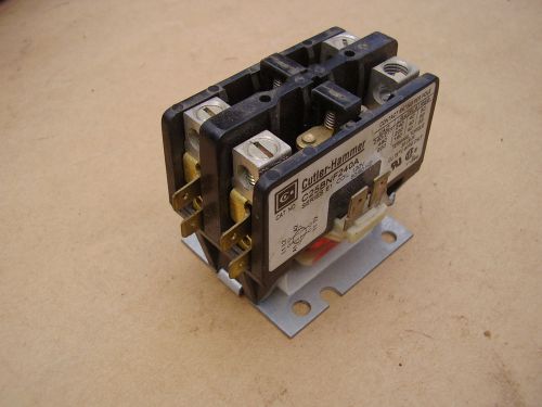 Cutler hammer, c25bnf240a contactor 40 amps 2 poles, 120 coil voltage for sale