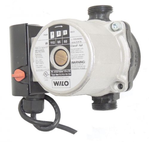 Wilo star s-21u-15-130 circulator pump 3-speed 110w solar thermal 115v/ warranty for sale
