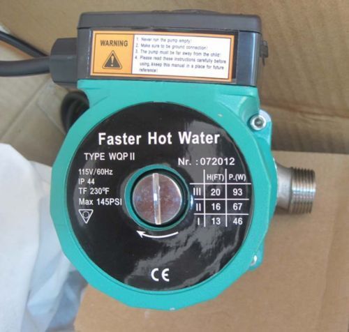 220v 120w hot water circulation pump 3/4&#039;&#039; circulator pump for solar heater for sale