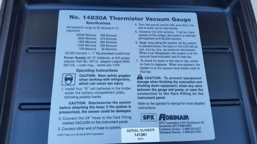 Thermistor Vacuum Gauge