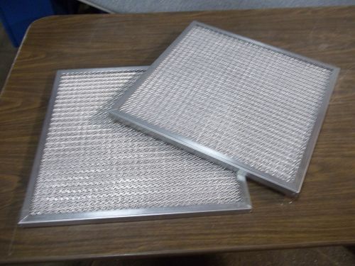 2 new air handler air filters 20x20x1 aluminum mesh filter 2te96 for sale