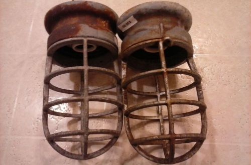 Vintage CROUSE HINDS V911 Explosion Proof Cage Industrial Steampunk Light LAMP