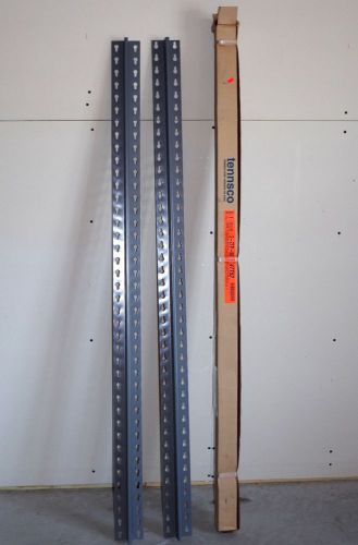 TENNSCO 2-ZTP-60 60&#034; Boltless Shelf Racking Post Kit GREY Z Series