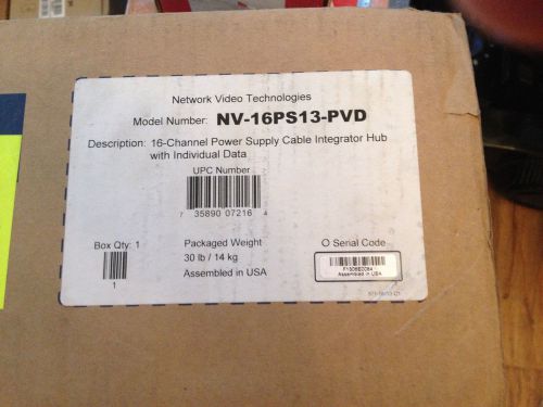 Network video nvt nv-16ps13-pvd 16-channel power supply passive receiver hub new for sale