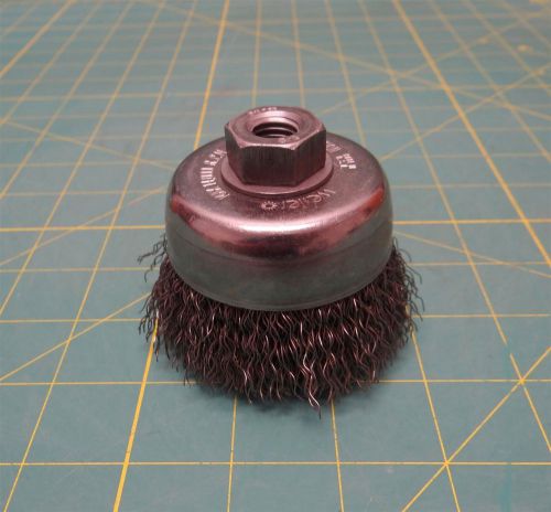 Weiler 3&#034; Crimped Wire Cup Brush  3 In / 0.014 In / 1/2&#034;-13 Hole / P/N 3AC12