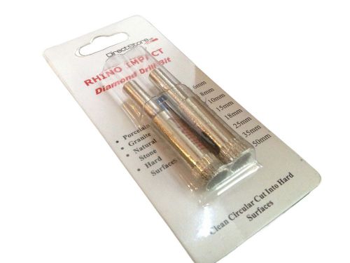 Rhino impact diamond drill bit 8mm/ 5/16 &#034; twin pack brand new! for sale