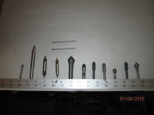 MACHINIST LATHE MILL Lot of Machinist Counter Sink Center Drill Cutters