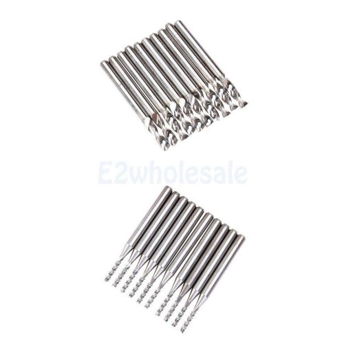 20pcs 1.5mm+3.2mm carbide end mill tungsten steel blade cnc/pcb engraving bits for sale