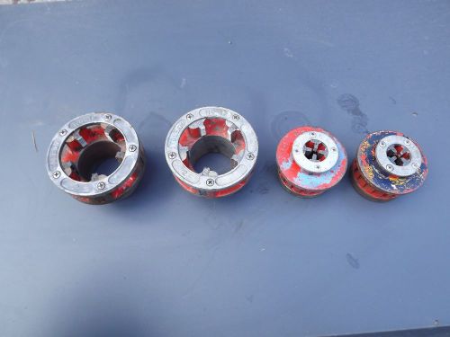 4 toledo  no 12 pipe  threader dies &amp; ratchet  1/8&#034; &amp; 2&#034; hand/electric threading for sale