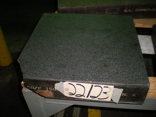 Granite surface plate 18&#034;x 18&#034;x 4-1/4&#034; black (22123) for sale