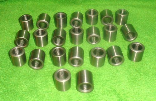 Lot of 23 Press Fit Drill Bushings  1/2 ” ID  3/4 ” OD  3/4 ” length Linear Steel
