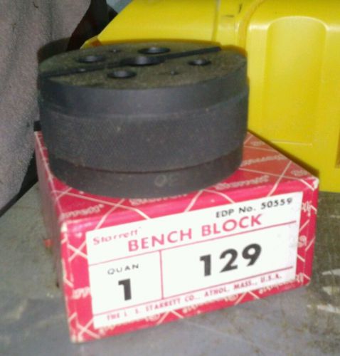 STARRETT NO. 129 BENCH BLOCK WITH BOX