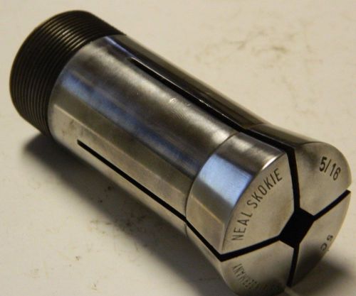USED 5/16 NEAL SKOKIE 5C SQUARE COLLET, WITH INTERNAL THREADS