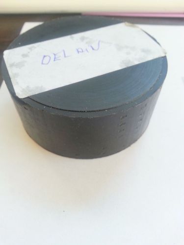 DELRIN 2.8&#034;/71.6mm DIAMETER 1.2&#034;/30.5mm  LONG ROD BLACK