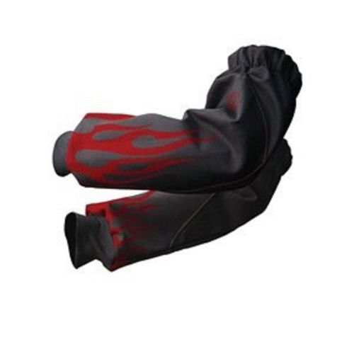 Black stallion bsx &amp;reg; reinforced fr sleeves - black w/red flames (wide arm) for sale