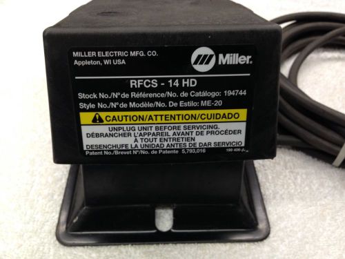 MILLER RFCS-14 HD FOOT CONTROL, 14 Pin. Ex Cond. PN 194744
