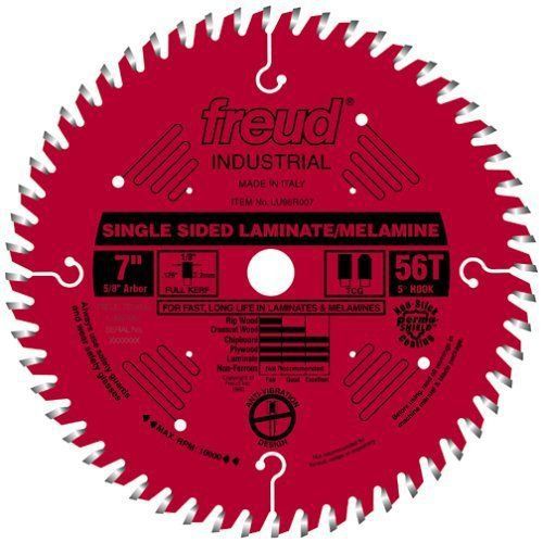 Freud lu98r007 superior 7-in 56 tooth tcg laminate and wood cutting saw blade w/ for sale